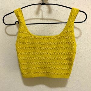 Aritzia Babaton Textured Crop Tank Bra Top